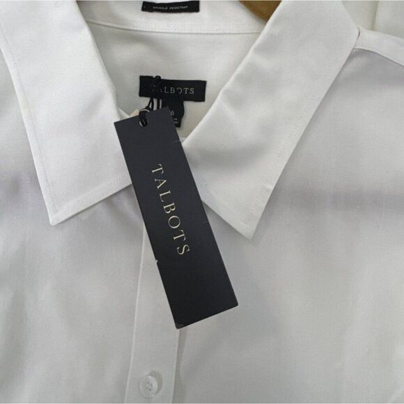 Talbot long sleeve white woman's blouse. Womens size 16 - Picture 10 of 11